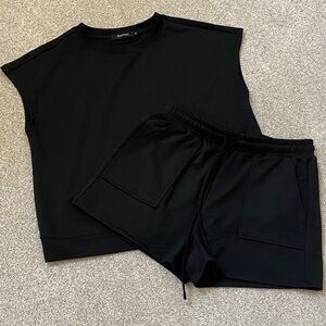 Women's Black Casual 2 Piece Set